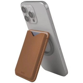 Magnetyczny portfel UNIQ Lyden Evo na telefon - brązowy