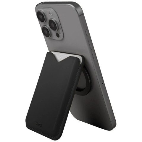 Magnetyczny portfel UNIQ Lyden Evo na telefon - czarny