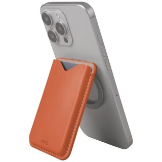 Magnetyczny portfel UNIQ Lyden Evo na telefon - pomarańczowy