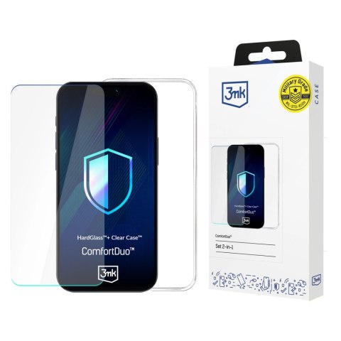Zestaw ochronny 3mk ComfortDuo Clear etui + szkło na Samsung Galaxy S25 Ultra - przezroczyste