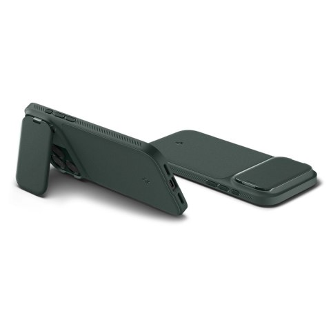 Etui Spigen Optik Armor MagSafe na iPhone 17 Pro - zielone