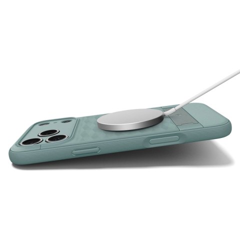 Etui Spigen Parallax "S" MagSafe na iPhone 17 Pro Max - zielone