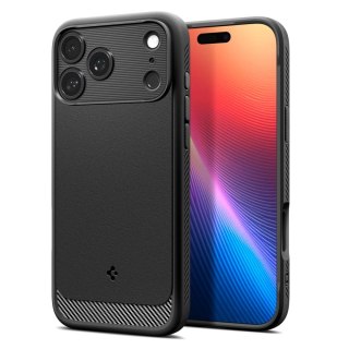 Etui Spigen Rugged Armor Mag MagSafe na iPhone 17 Pro Mat - czarny mat