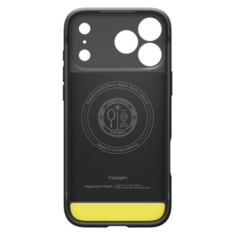 Etui Spigen Rugged Armor Mag MagSafe na iPhone 17 Pro Mat - czarny mat