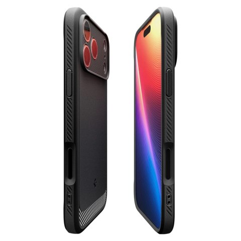 Etui Spigen Rugged Armor Mag MagSafe na iPhone 17 Pro Mat - czarny mat