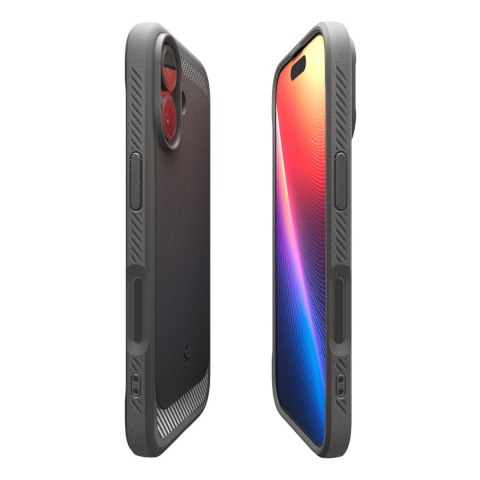 Etui Spigen Rugged Armor Mag MagSafe na iPhone 17 - szare