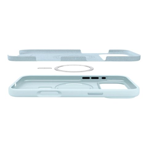 Etui Spigen Silicone Fit MagSafe na iPhone 17 Pro - niebieskie