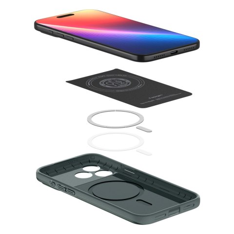 Etui Spigen Thin Fit MagSafe na iPhone 17 Pro Max - zielone