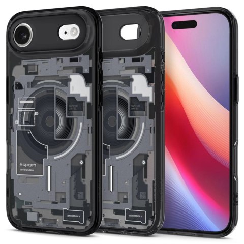 Etui Spigen Ultra Hybrid MagSafe na iPhone 17 Air Zero One - czarne