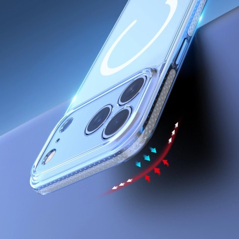 Etui Dux Ducis Clin Mag na iPhone 17 Pro kompatybilne z MagSafe - przezroczyste