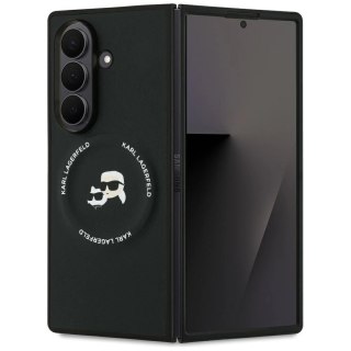 Etui Karl Lagerfeld Karl&Choupette Logo MagSafe na Samsung Galaxy Z Fold7 - czarne