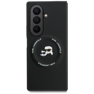 Etui Karl Lagerfeld Karl&Choupette Logo MagSafe na Samsung Galaxy Z Fold7 - czarne