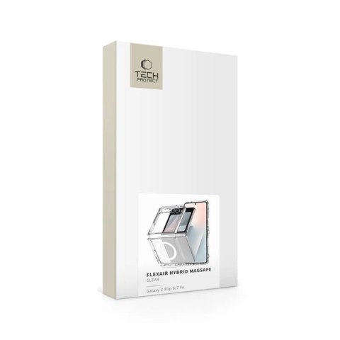 Etui Tech-Protect FlexAir Hybrid MagSafe na Samsung Galaxy Z Flip 6 / 7 FE - przezroczyste