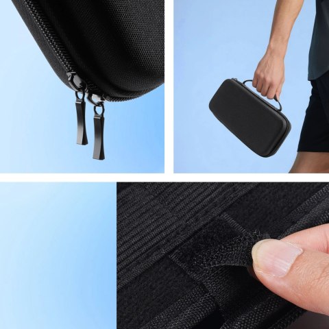 Futerał etui Dux Ducis na Nintendo Switch 2 z rączką i przegródkami na gry - czarny