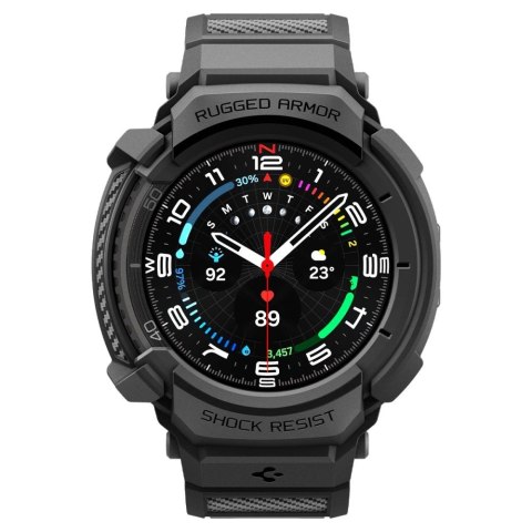 Pasek Spigen Rugged Armor Pro na Samsung Galaxy Watch 8 Classic 46 mm - czarny mat