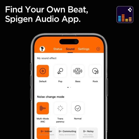 Słuchawki bezprzewodowe Spigen SA2403 ANC Pro - czarne