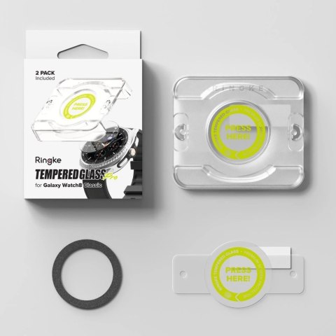 Szkło hartowane Ringke Tempered Glass Pro 2-pack na Samsung Galaxy Watch 8 46 mm - przezroczyste