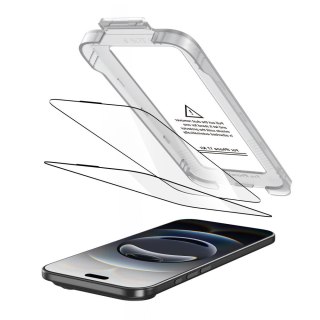 Szkło hartowane Tech-Protect Quick Set+ 2-pack na iPhone 17 Air - czarne