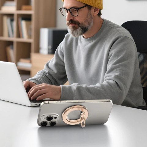 Uchwyt Tech-Protect MMR600 Magsafe Phone Ring - złoty