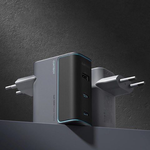 CUKTECH GaN Charger 100W 2C1A (with cable) -Grey Color