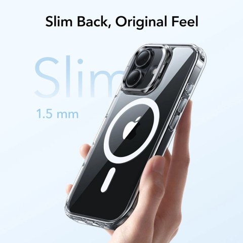 Etui ESR Classic Hybrid Kickstand MagSafe na iPhone 17 - przezroczyste