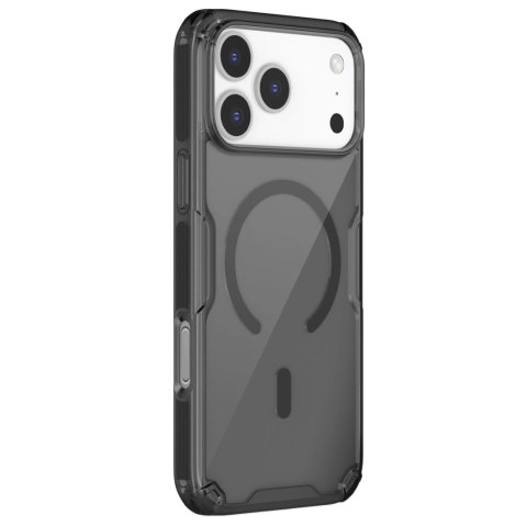 Etui Nillkin Nature TPU Pro Magnetic kompatybilne z MagSafe na iPhone 17 Pro Max - półprzezroczyste-czarne