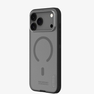 Etui Nillkin Super Frosted Shield Pro Magnetic kompatybilne z MagSafe na iPhone 17 Pro Max - półprzezroczyste-czarne
