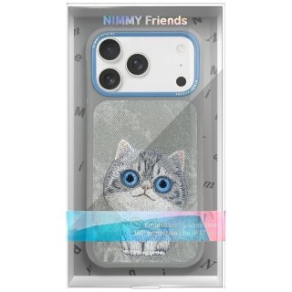 Etui Nimmy Big Eyed Pet 2.0 Cat do iPhone 17 Pro Max - szare