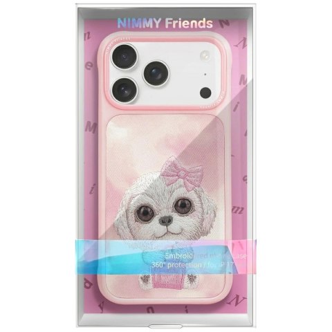 Etui Nimmy Big Eyed Pet 2.0 Dog do iPhone 17 Pro Max - różowe