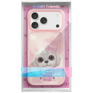 Etui Nimmy Big Eyed Pet 2.0 Dog do iPhone 17 - różowe