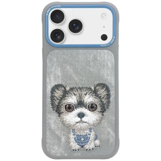 Etui Nimmy Big Eyed Pet 2.0 Dog do iPhone 17 - szare