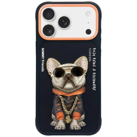 Etui Nimmy Glasses Cool Dog do iPhone 17 Pro Max - czarne