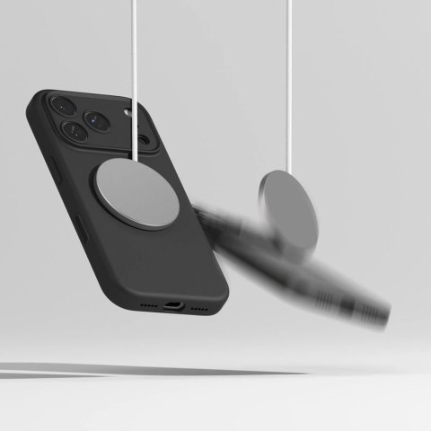 Etui Ringke Silicone Magnetic MagSafe na iPhone 17 Pro Max - czarne