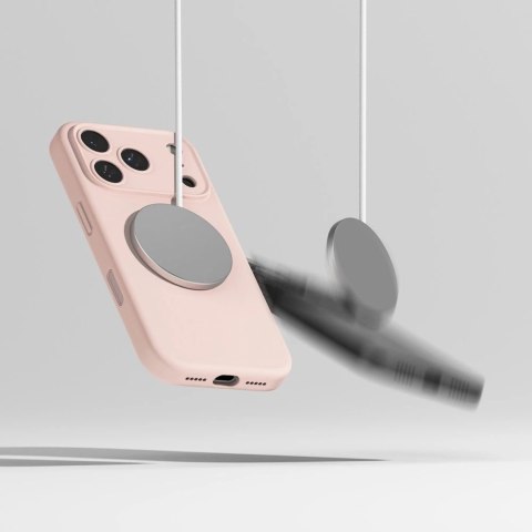 Etui Ringke Silicone Magnetic MagSafe na iPhone 17 Pro Max - różowe