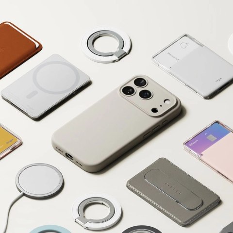 Etui Ringke Silicone Magnetic MagSafe na iPhone 17 Pro - beżowe