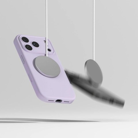Etui Ringke Silicone Magnetic MagSafe na iPhone 17 Pro - fioletowe