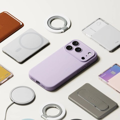 Etui Ringke Silicone Magnetic MagSafe na iPhone 17 Pro - fioletowe