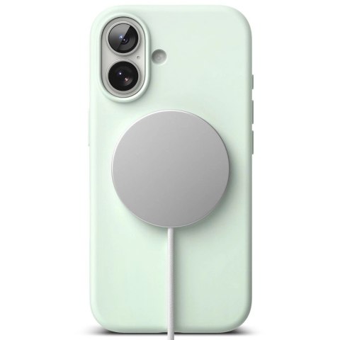 Etui Ringke Silicone Magnetic MagSafe na iPhone 17 Pro - miętowe