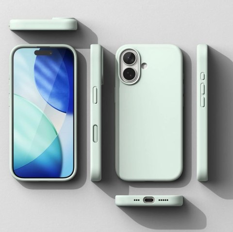 Etui Ringke Silicone Magnetic MagSafe na iPhone 17 Pro - miętowe