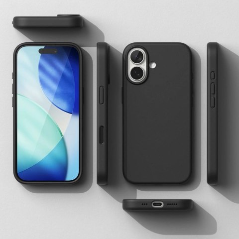 Etui Ringke Silicone Magnetic MagSafe na iPhone 17 - czarne