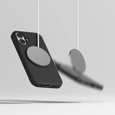Etui Ringke Silicone Magnetic MagSafe na iPhone 17 - czarne