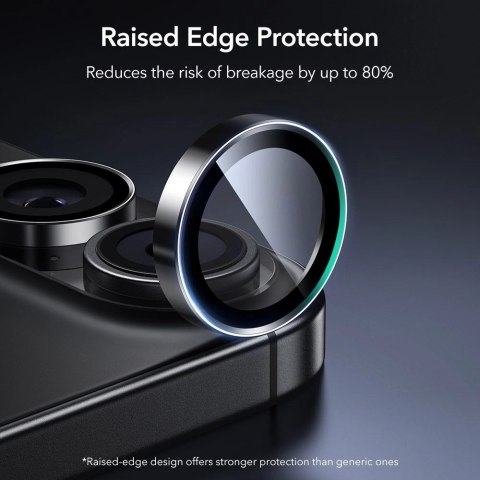 Osłona aparatu ESR Armorite na iPhone 16 / 16 Plus / 17 - czarna