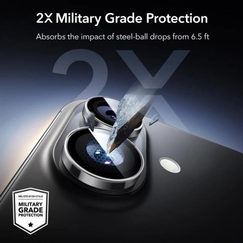 Osłona aparatu ESR Armorite na iPhone 16 / 16 Plus / 17 - przezroczyste