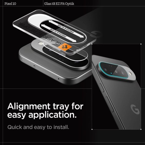 Osłona aparatu Spigen Optik Glas.tR Camera Protector 2-pack na Google Pixel 10 - przezroczyste