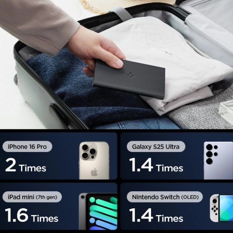 Powerbank Spigen Essential EA2210 10000 mAh 22.5W - czarny