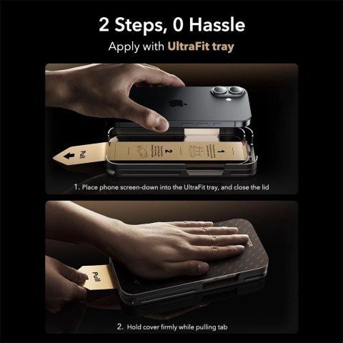 Szkło hartowane ESR UltraFit Armorite Pro na iPhone 16 Pro / 17 - przezroczyste