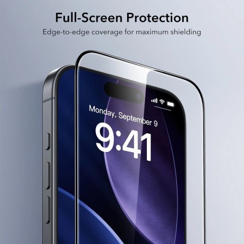 Szkło hartowane ESR UltraFit Tempered Glass 2-pack na iPhone 16 Pro / 17 - przezroczyste