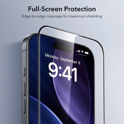 Szkło hartowane ESR UltraFit Tempered Glass 2-pack na iPhone 17 Pro Max - przezroczyste