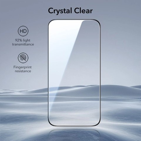 Szkło hartowane ESR UltraFit Tempered Glass 2-pack na iPhone 17 Pro Max - przezroczyste