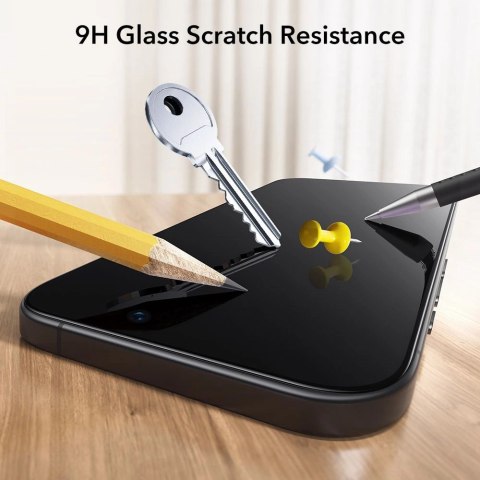 Szkło hartowane ESR UltraFit Tempered Glass 2-pack na iPhone 17 Pro Max - przezroczyste